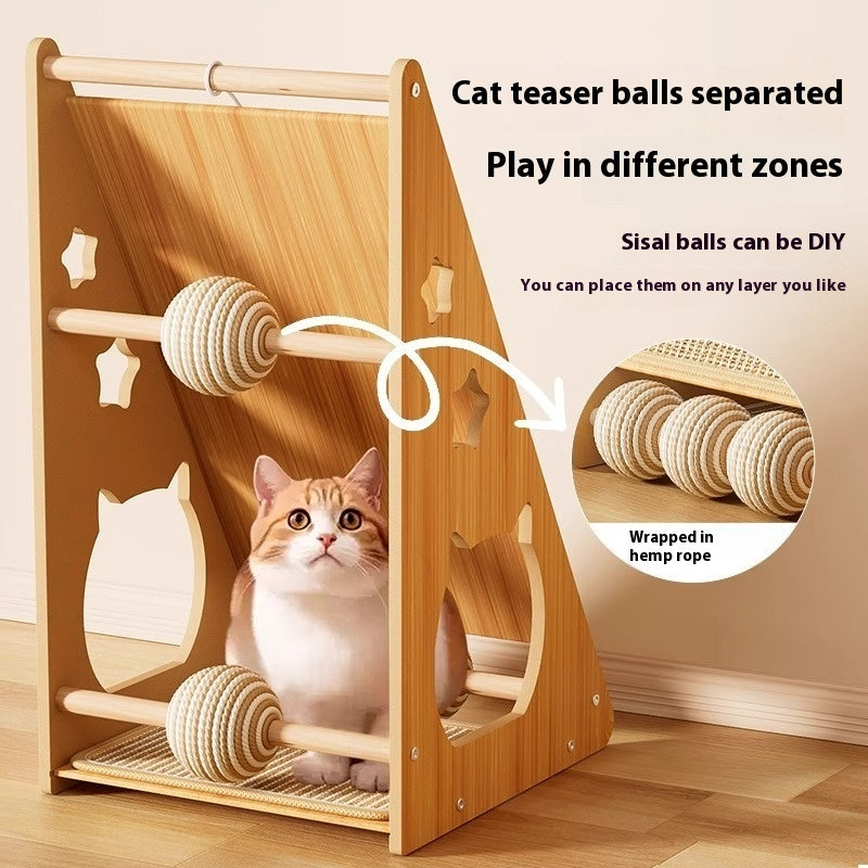 Vertical Wear-resistant Non-chip Wall-sticking Cat Scratch Board