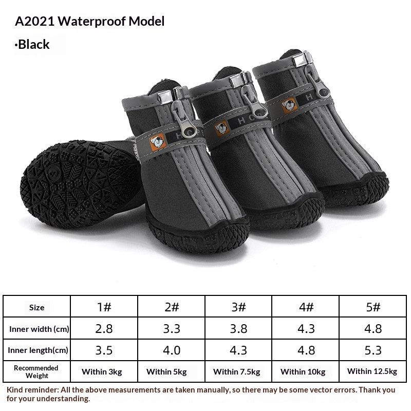 Waterproof Non-slip Breathable Rain Boots For Pet Dogs