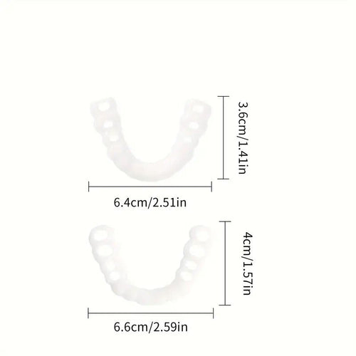 "2Pac Silicone Orthodontic Mouthguards - Adjustable Teeth Aligners for Men/Women - Christmas Gift"