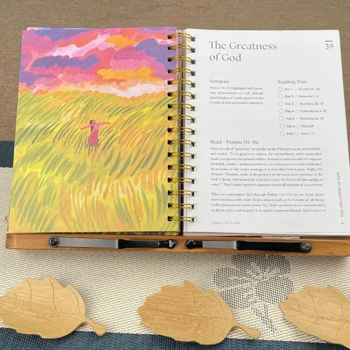 "52-Week Luxurious Spiral Bible Study for Women – Premium Print, Red Cover with Elegant Design – Perfect Gift for Spiritual Growth & Divine Connection"